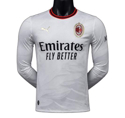 Inter Milan 2026/27 Away Jersey – Player Version – Long Sleeve – White
