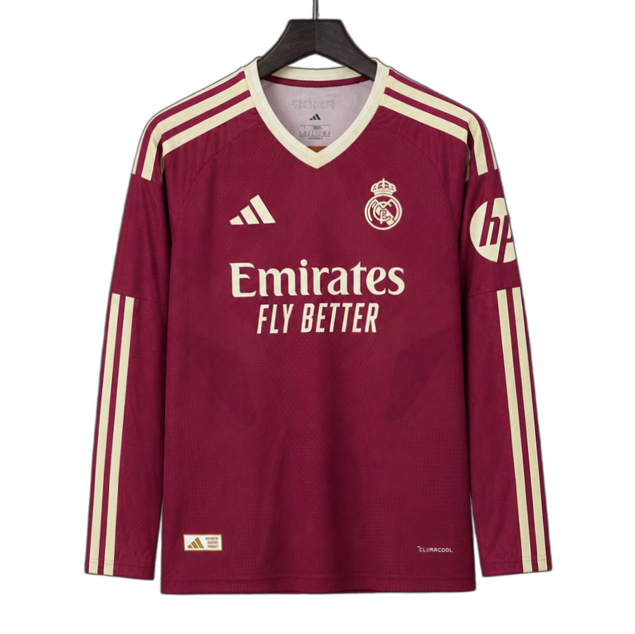 Real Madrid 2026/27 Third Jersey – Long Sleeve – Pink