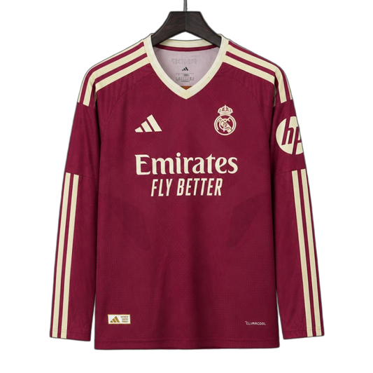 Real Madrid 2026/27 Third Jersey – Long Sleeve – Pink