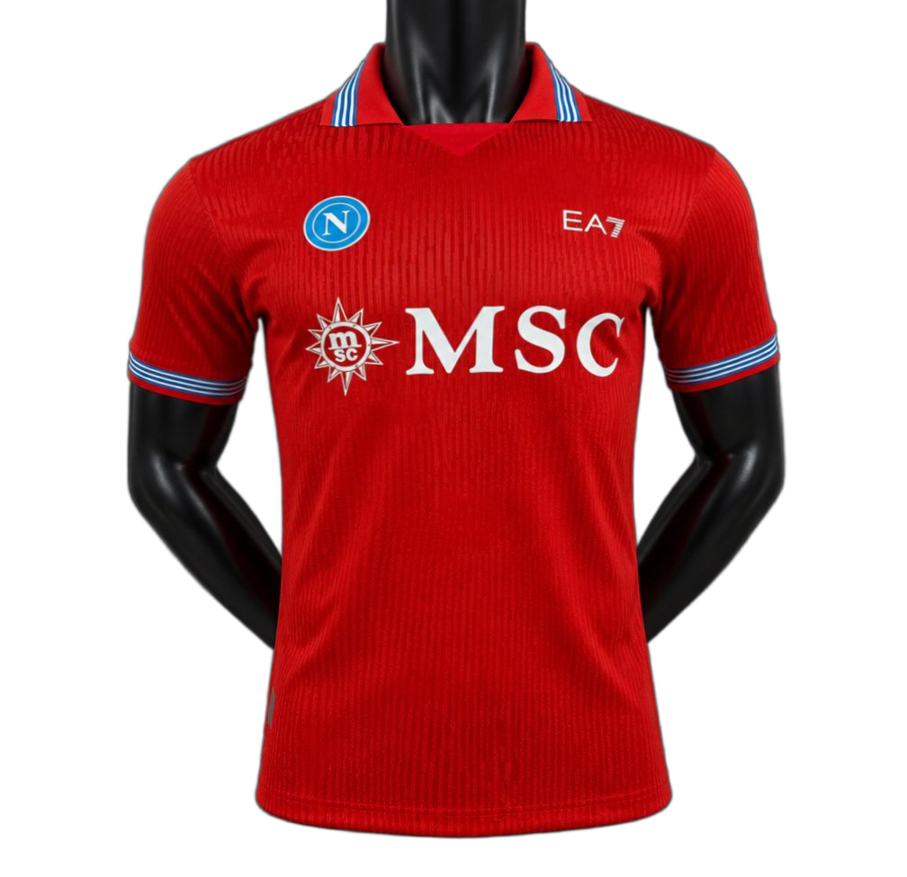 Napoli 2026/27 Third Jersey – Player Version – Red