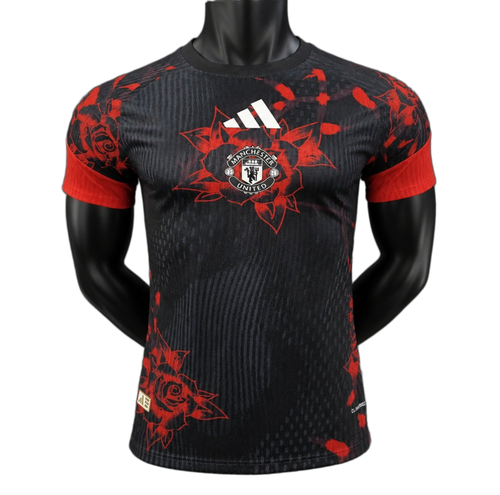 Manchester United 2026/27 Training Jersey – Player Version – Black – Bold Rose