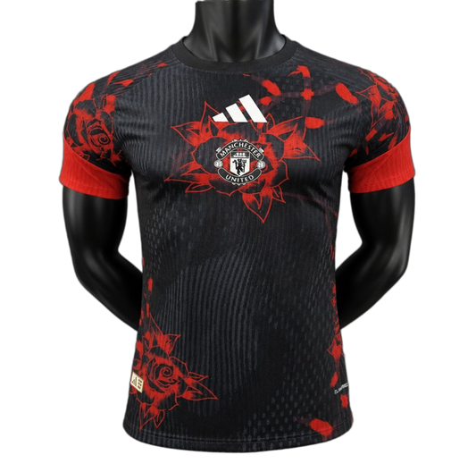 Manchester United 2026/27 Training Jersey – Player Version – Black – Bold Rose