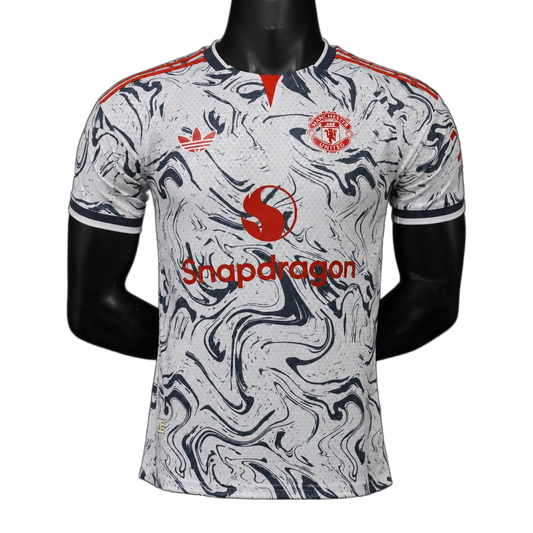 Manchester United 2026/27 Jersey – Player Version – Special Edition – White/Black – Vodafone