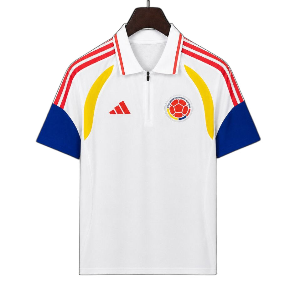 Colombia 2026 Training Jersey – White – Polo