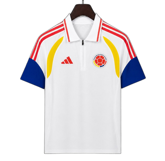 Colombia 2026 Training Jersey – White – Polo