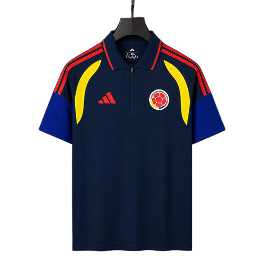 Colombia 2026 Training Jersey – Blue/Navy – Polo