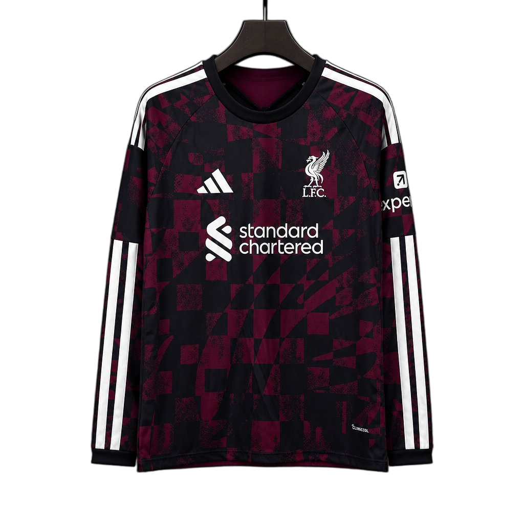 Liverpool 2026/27 Third Jersey – Long Sleeve – Maroon