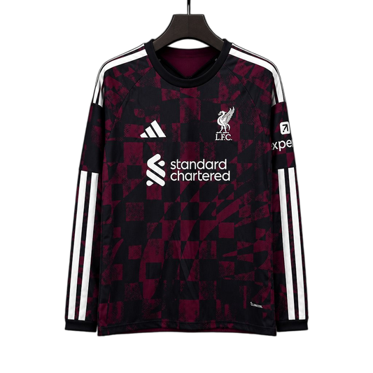 Liverpool 2026/27 Third Jersey – Long Sleeve – Maroon
