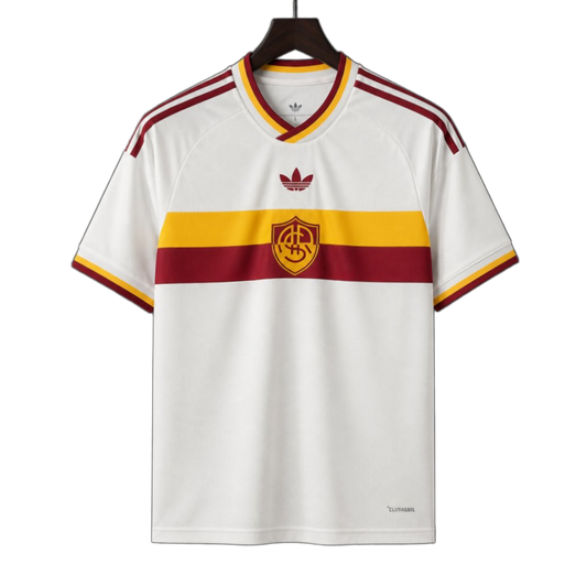 Roma 2026/27 Away Jersey – White – As No Sponsor