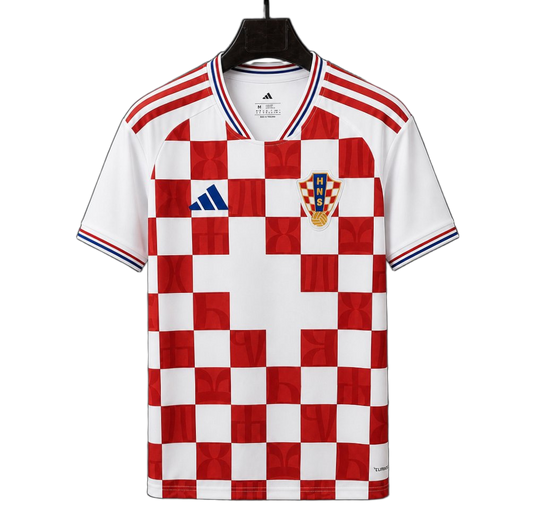 Croatia 2026 Home Jersey – Player Version – White/Red – Checkered