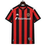 OGC Nice 2026/27 Home Jersey – Black/Red – Stripes