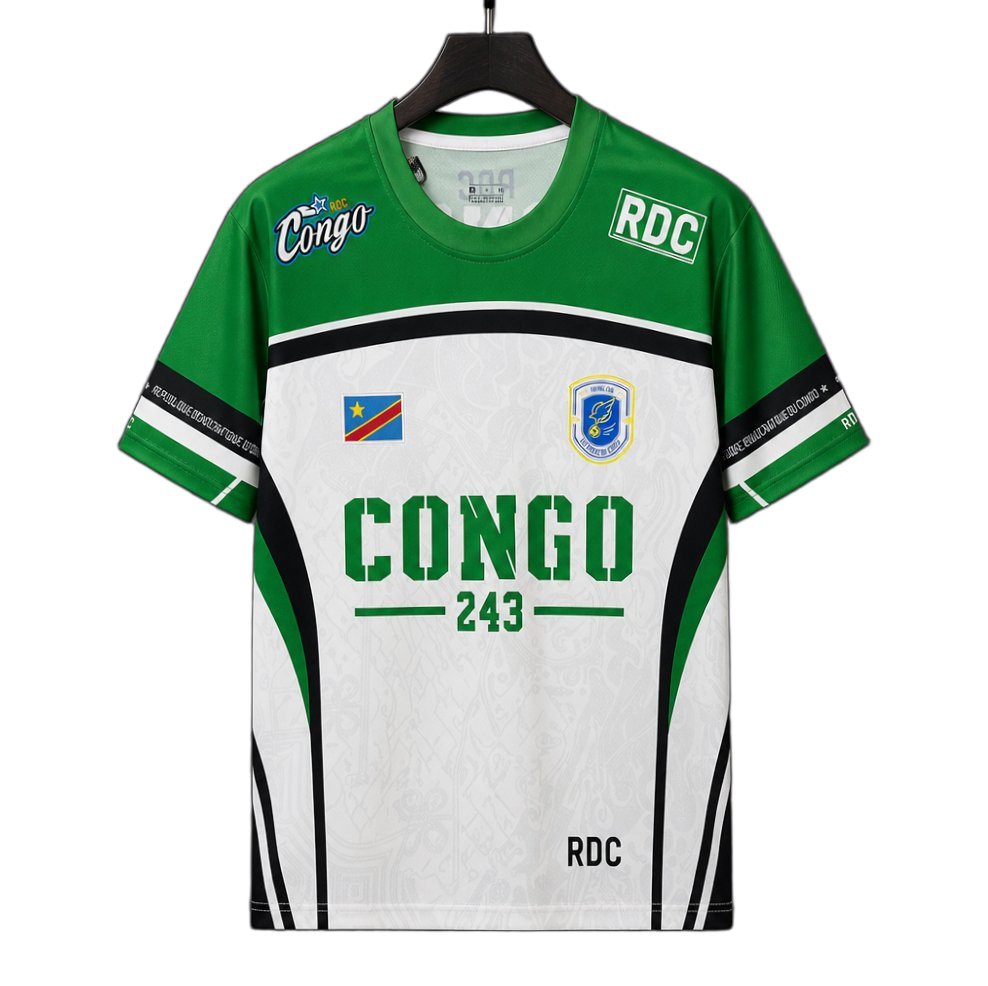 DR Congo Sky 2026 Jersey – Special Edition – White/Green