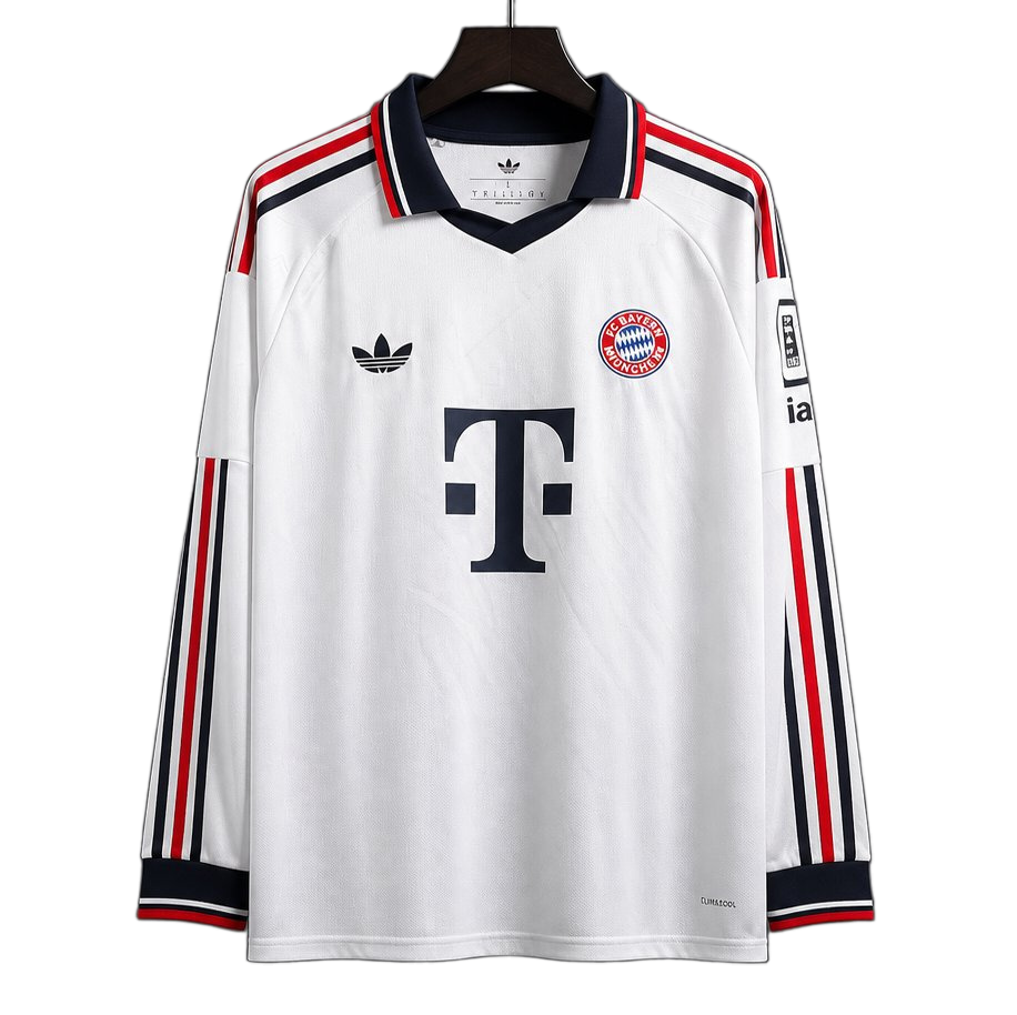 Bayern Munich 2026/27 Away Jersey – Long Sleeve – White
