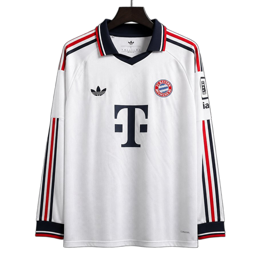Bayern Munich 2026/27 Away Jersey – Long Sleeve – White