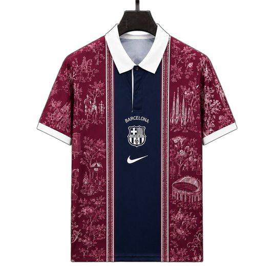 FC Barcelona 2026/27 Jersey – Special Edition – Burgundy Polo Collar