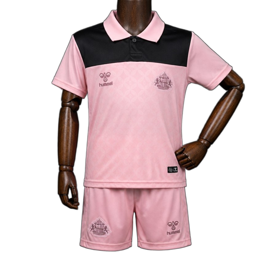 Sunderland 2026/27 Kit – Kids – Black/Pink