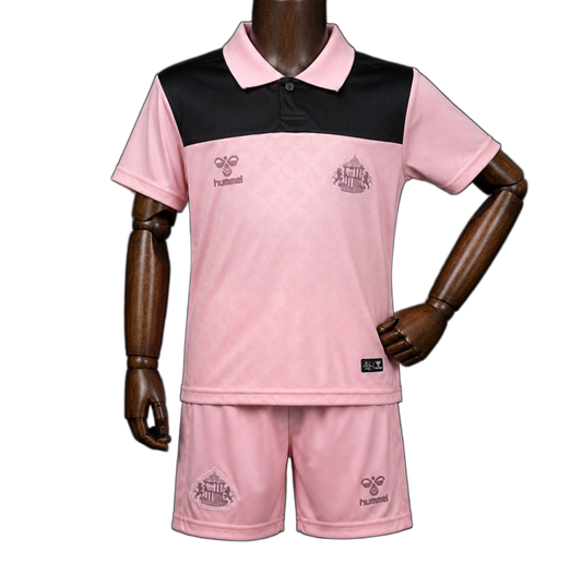 Sunderland 2026/27 Kit – Kids – Black/Pink