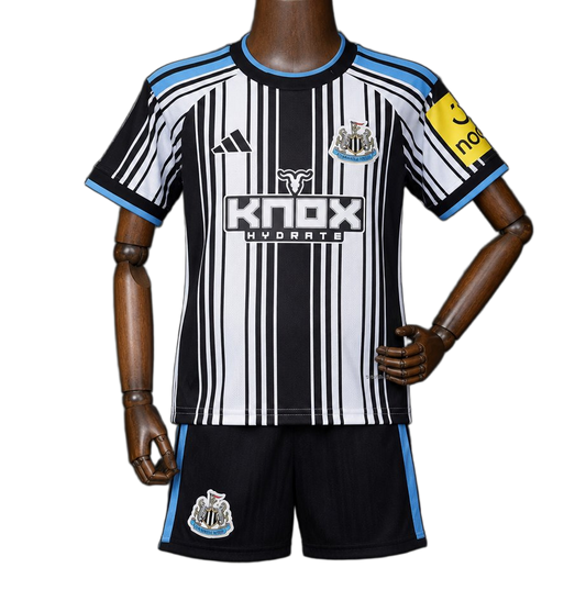 Newcastle United 2026/27 Home Kit – Kids – White/Black – Stripes