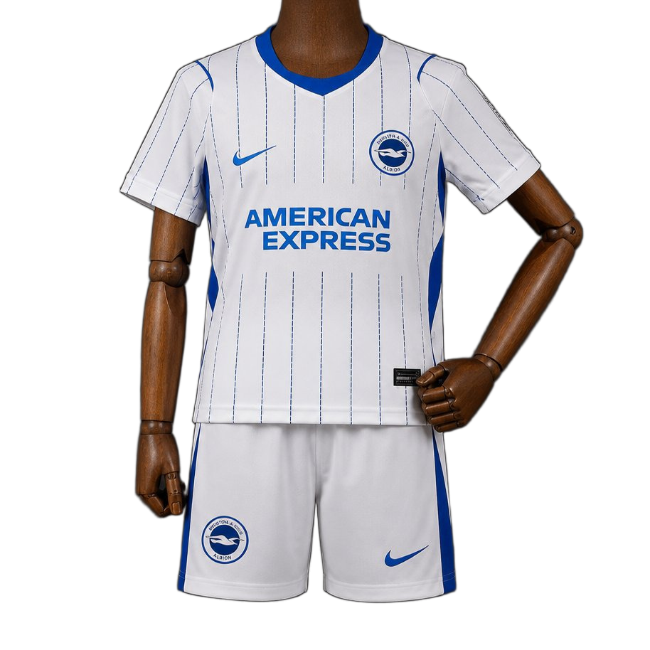 Brighton Hove Albion 2026/27 Away Jersey – Kids – White