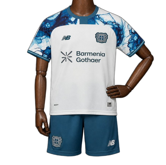 Bayer Leverkusen 2026/27 Away Kit – Kids – Teal