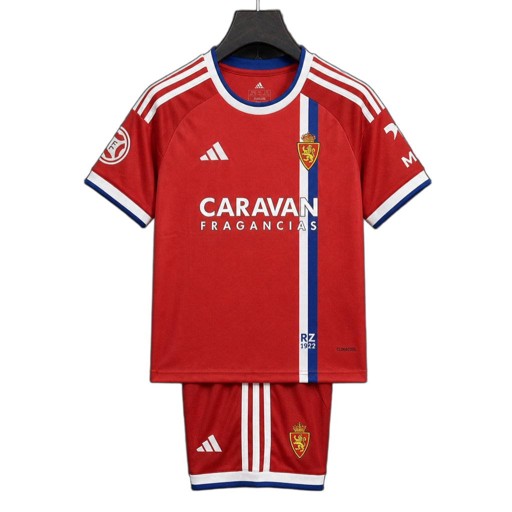 Real Zaragoza 2026/27 Away Kit – Kids – Red