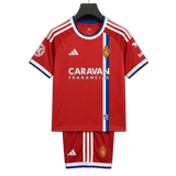 Real Zaragoza 2026/27 Away Kit – Kids – Red