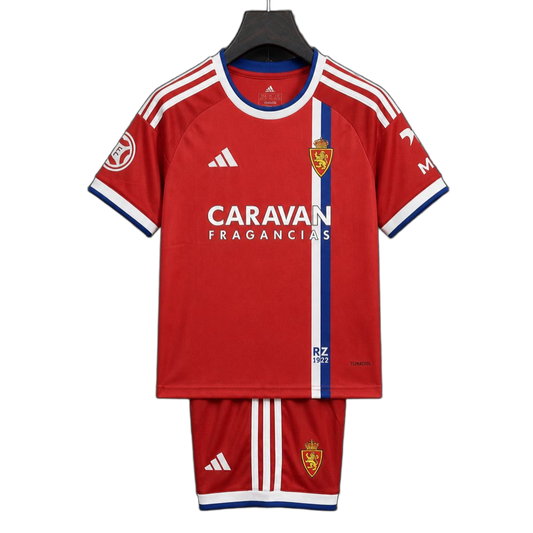 Real Zaragoza 2026/27 Away Kit – Kids – Red