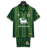 Racing Santander 2026/27 Away Kit – Kids – Green – Dark