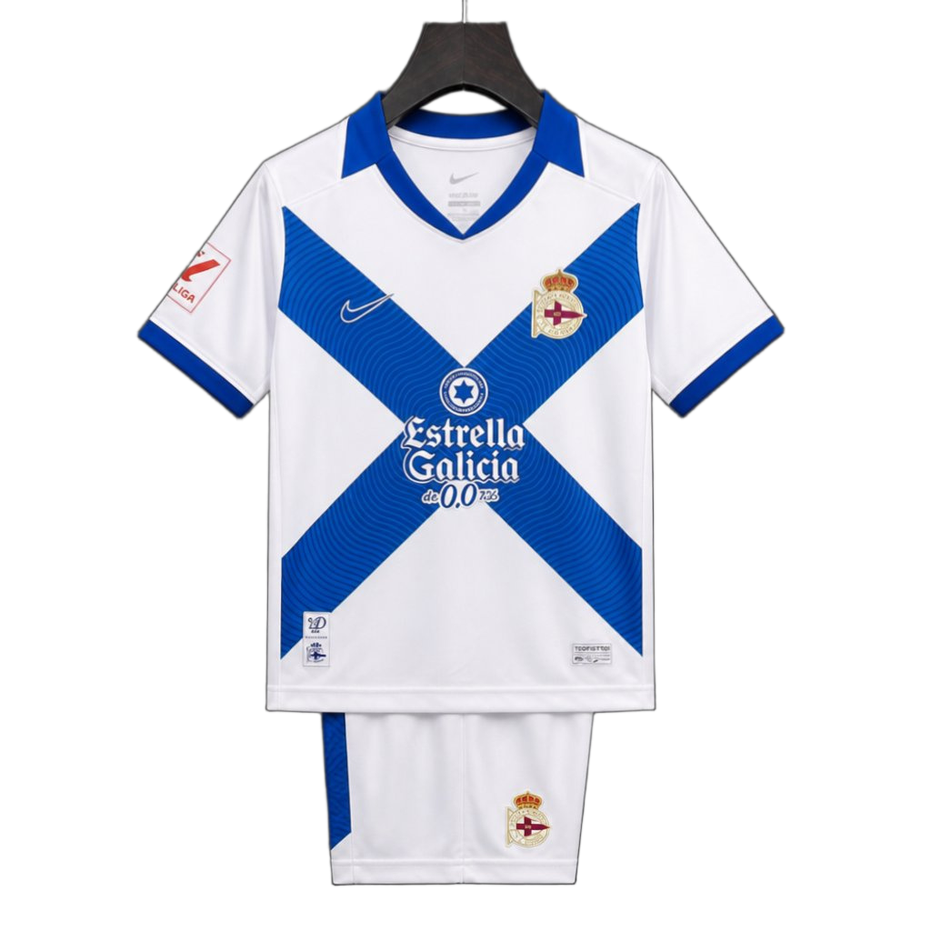 Deportivo La Coruna 2026/27 Third Jersey – Kids – White