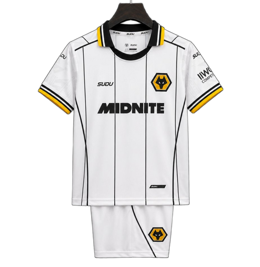 Wolverhampton Wanderers 2026/27 Away Kit – Kids – White – Wolves