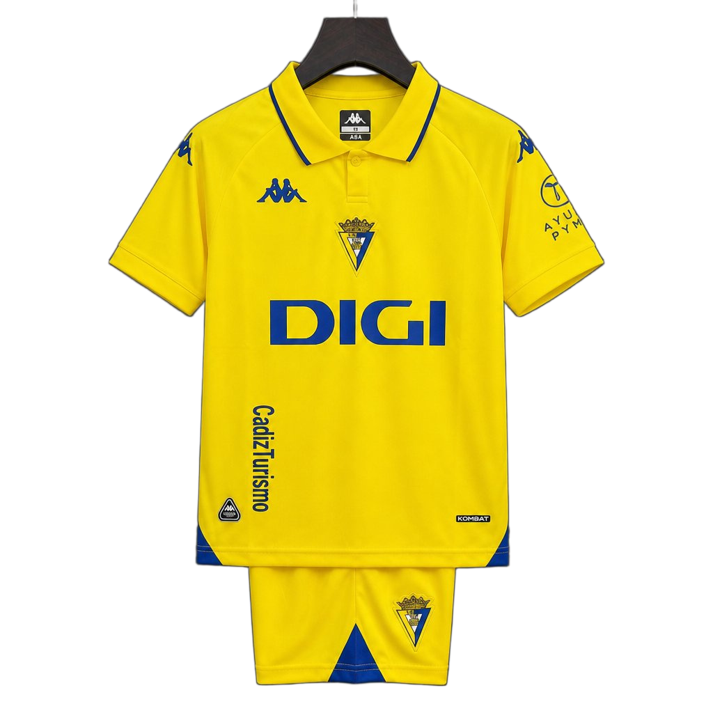 Cadiz 2026/27 Home Kit – Kids – Yellow
