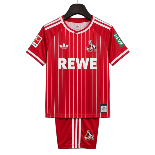 Koln 2026/27 Away Kit – Kids – Red – Stripes