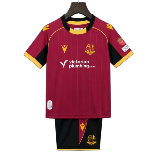 Bolton Wanderers 2026/27 Away Jersey – Kids – Red
