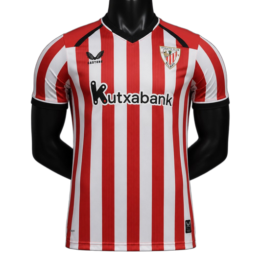 Athletic Bilbao 2026/27 Home Jersey – Player Version – White/Red – Stripes
