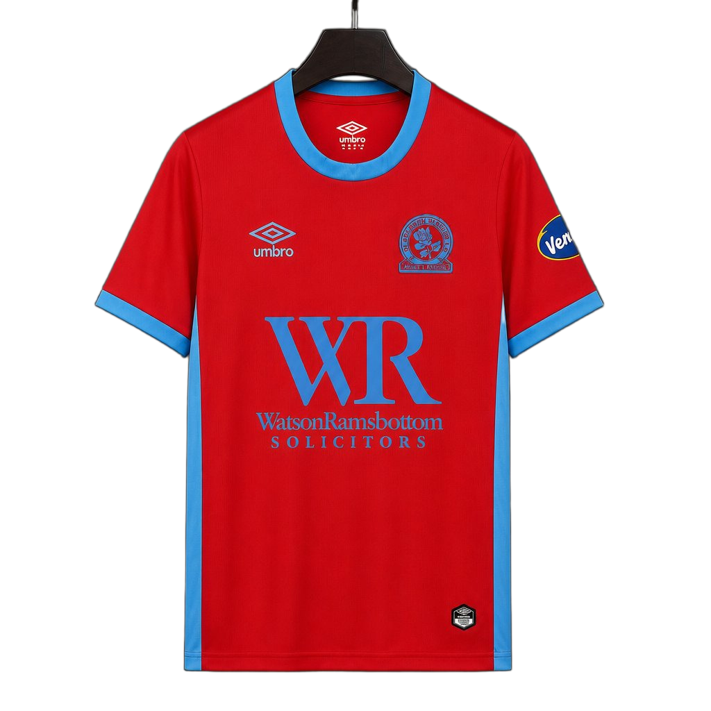 Blackburn Rovers 2026/27 Third Jersey – Red – Vjersey