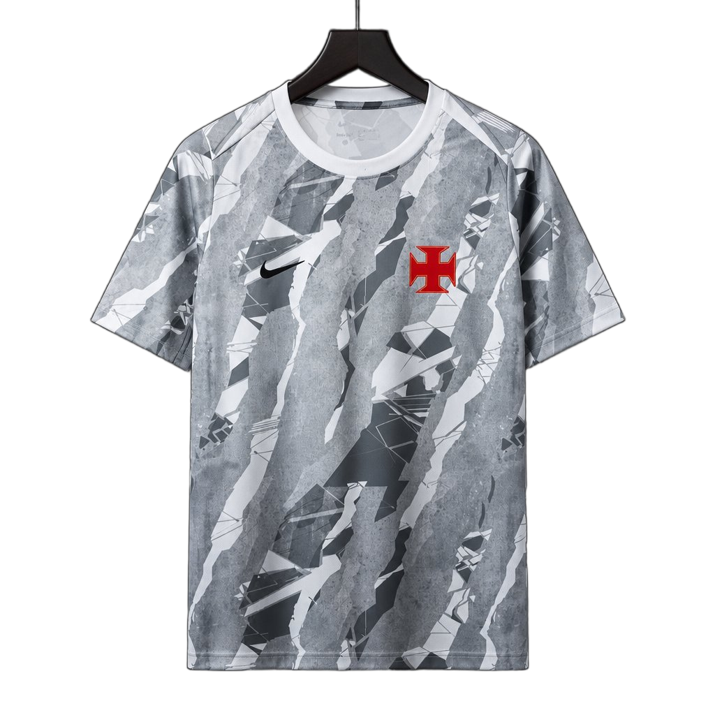 Vasco Da Gama 2026/27 Jersey – White/Gray – Camo Pattern