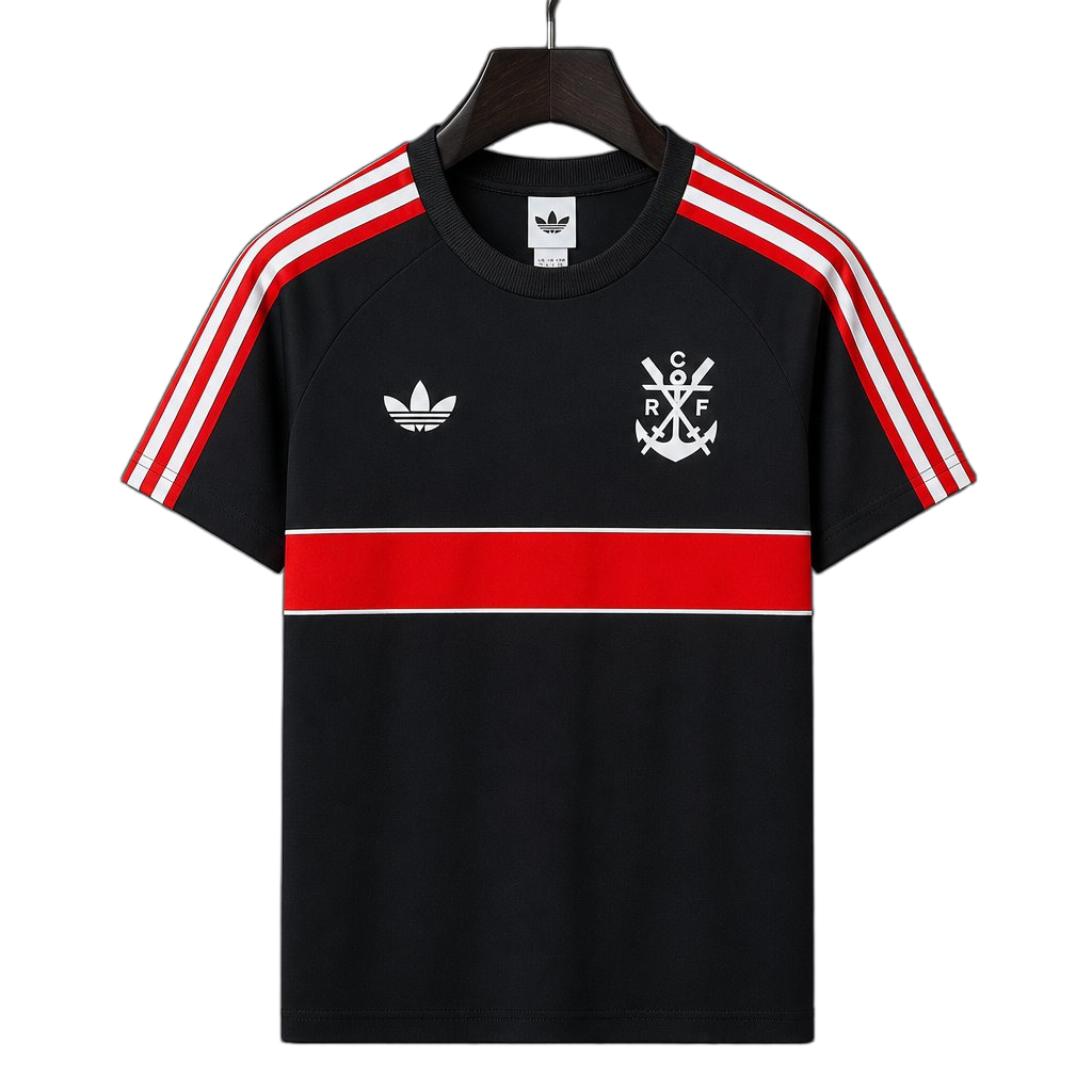 Flamengo 2026/27 Jersey – Black/Red – Stripe Originals