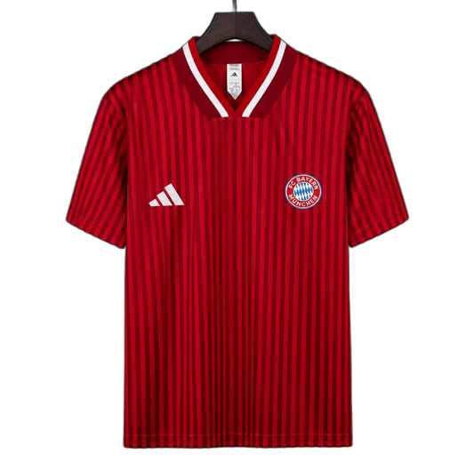 Bayern Munich 2026/27 Training Jersey – Red – Dark Pinstripes
