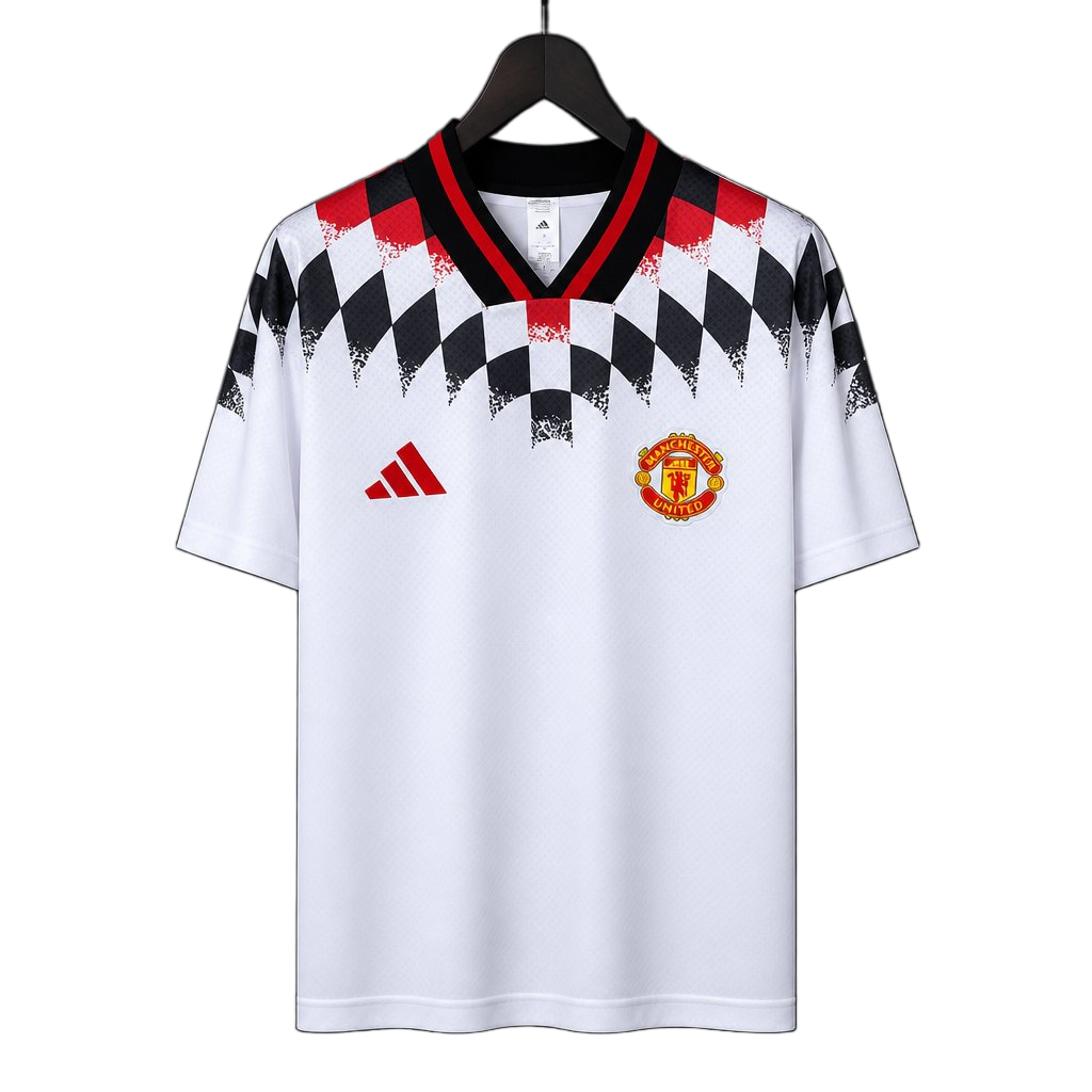Manchester United 2026/27 Training Jersey – White – Diamond Pattern