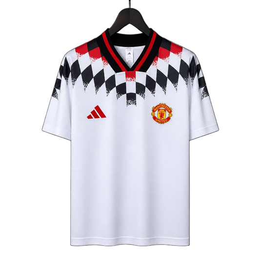 Manchester United 2026/27 Training Jersey – White – Diamond Pattern