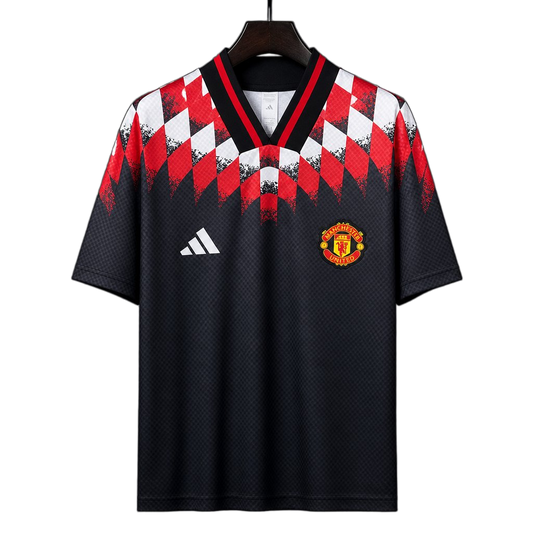 Manchester United 2026/27 Training Jersey – Black – Diamond Pattern