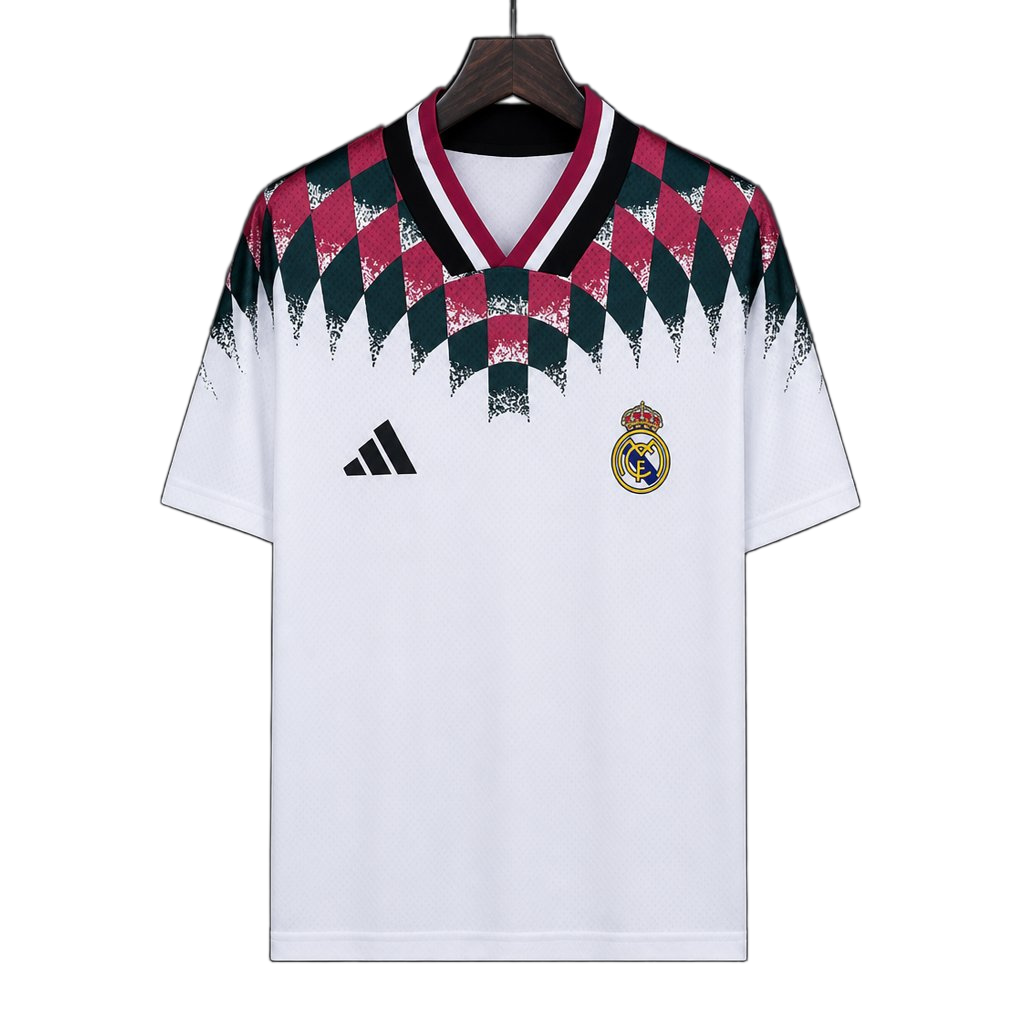 Real Madrid 2026/27 Training Jersey – White – Diamond Pattern Collar