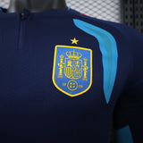 Spain 2026 Away Jersey – Player Version – Long Sleeve – Blue/Navy