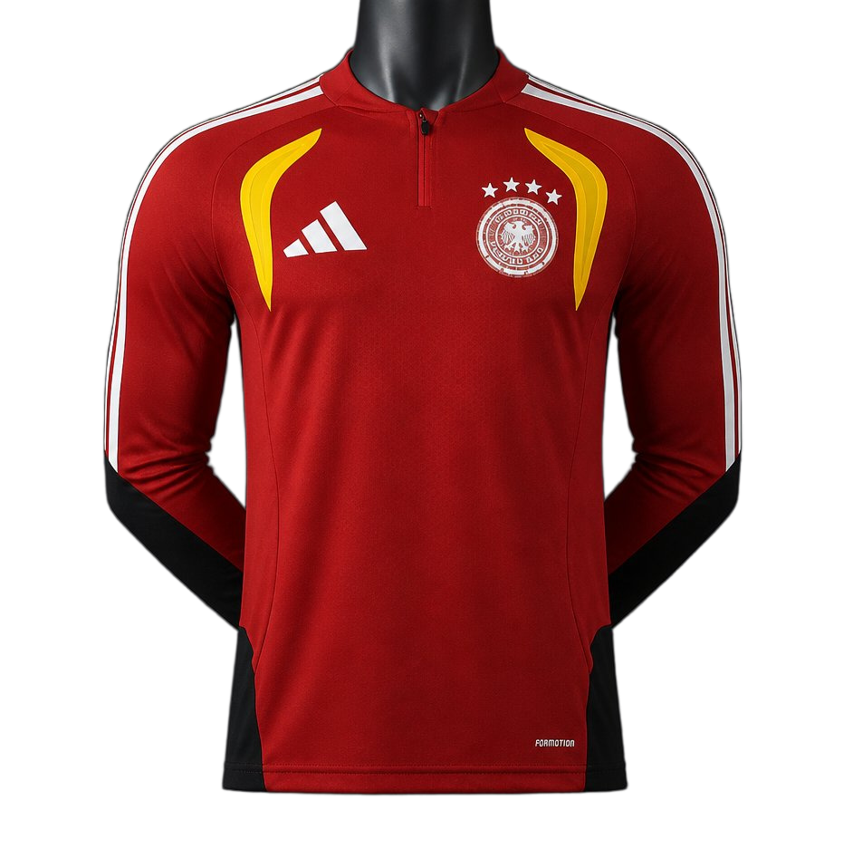 Germany 2026 Away Jersey – Player Version – Long Sleeve – Red