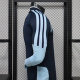 Argentina 2026 Away Jersey – Player Version – Long Sleeve – Blue/Navy