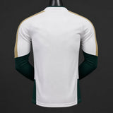 Italy 2026 Away Jersey – Player Version – Long Sleeve – White – Green Sleeves