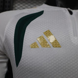 Italy 2026 Away Jersey – Player Version – Long Sleeve – White – Green Sleeves