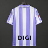 Real Valladolid 2026/27 Home Jersey – White/Purple – Vertical Stripes