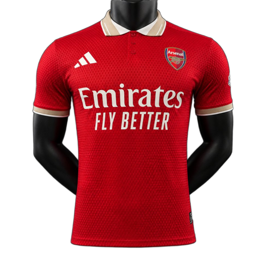 Arsenal 2026/27 Home Jersey – Player Version – Red/Yellow – Polo