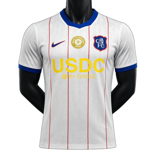 Chelsea 2026/27 Away Jersey – Player Version – White – Sponsor